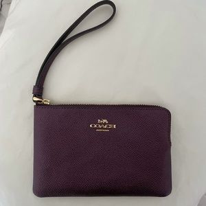 COACH small purple wristlet